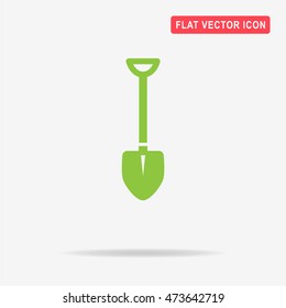 Shovel icon. Vector concept illustration for design.