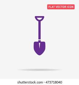 Shovel icon. Vector concept illustration for design.