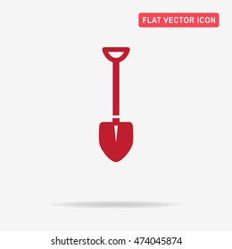 Shovel icon. Vector concept illustration for design.