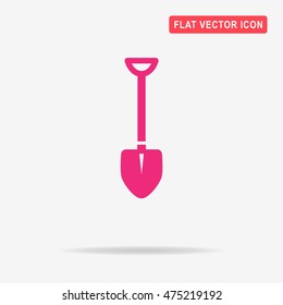 Shovel icon. Vector concept illustration for design.