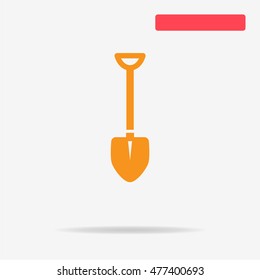 Shovel icon. Vector concept illustration for design.