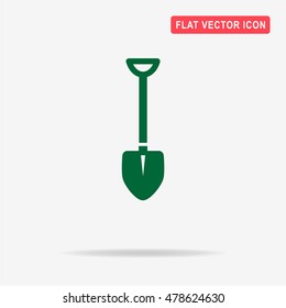 Shovel icon. Vector concept illustration for design.