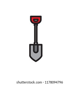 shovel icon vector design eps10