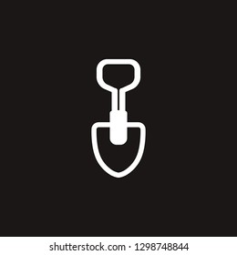 shovel icon. shovel vector design. sign design