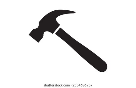 Shovel icon vector design stock illustration-the hammer Calligraphy t shirt design, card, flyer, Hand drawn lettering phrase, Files for Cutting Cricut and Silhouette, EPS 10