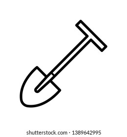 shovel icon vector design template