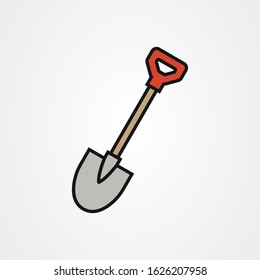 Shovel icon vector design template