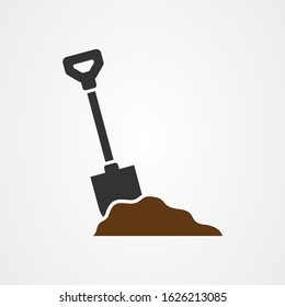 Shovel icon vector design template