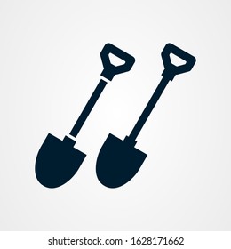 Shovel icon vector design template