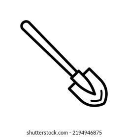 shovel icon vector design template in white background