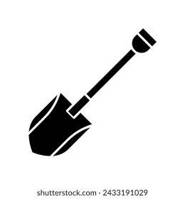 Shovel icon vector. Drip illustration sign. Tool symbol. Garden logo.