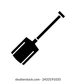 Shovel icon vector. Drip illustration sign. Tool symbol. Garden logo.