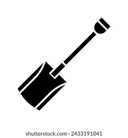 Shovel icon vector. Drip illustration sign. Tool symbol. Garden logo.