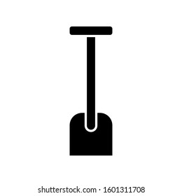 Shovel icon vector in flat design