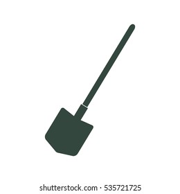 Shovel Icon Vector flat design style