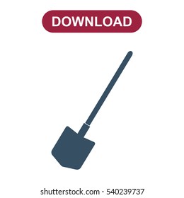 Shovel Icon Vector flat design style