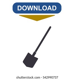 Shovel Icon Vector flat design style