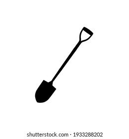 shovel icon. vector flat illustration