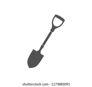 Shovel icon. Vector garden shovel icon.  Garden tool icon
