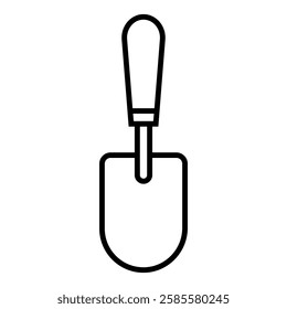 Shovel icon vector. Garden tool illustration sign. Farm symbol or logo.