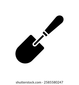 Shovel icon vector. Garden tool illustration sign. Farm symbol or logo.