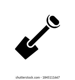 Shovel icon vector glyph style.