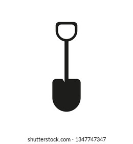 Shovel icon. Vector illustration.