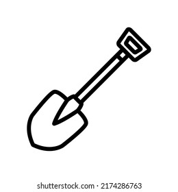 shovel icon vector illustration logo template for many purpose. Isolated on white background. unique style