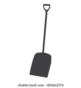 shovel icon Vector Illustration on the white background.