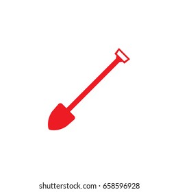 shovel icon Vector Illustration on the white background.