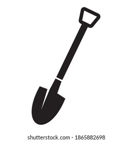 Shovel icon vector illustration sign	