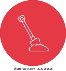 Shovel icon vector image. Can also be used for web apps, mobile apps and print media.