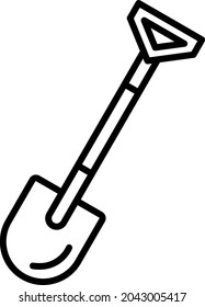 Shovel icon vector image. Can also be used for web apps, mobile apps and print media.