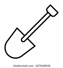 Shovel icon vector image. Can also be used for web apps, mobile apps and print media.