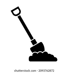 Imagen vectorial de icono de pala. También se puede usar para aplicaciones web, aplicaciones móviles y medios impresos.