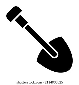 Shovel icon vector image. Can also be used for web apps, mobile apps and print media.