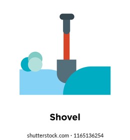 Shovel icon vector isolated on white background, Shovel transparent sign , snowy cold winter symbols
