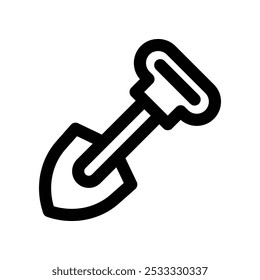 Schaufel-Symbol. Vektorliniensymbol für Ihre Website, Ihr Handy, Ihre Präsentation und Ihr Logo-Design.