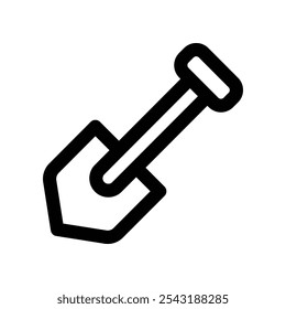 shovel icon. vector line icon for your website, mobile, presentation, and logo design.