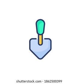 Shovel icon in vector. Logotype