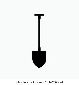 Shovel Icon - Vector, Sign and Symbol for Design, Presentation, Website or Apps Elements.