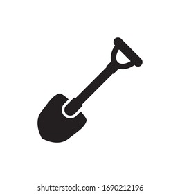 shovel icon vector symbol template