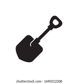shovel icon vector symbol template