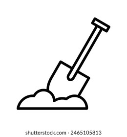 shovel icon vector  worker icon