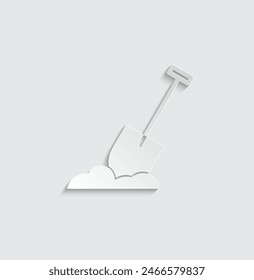 shovel icon vector  worker icon