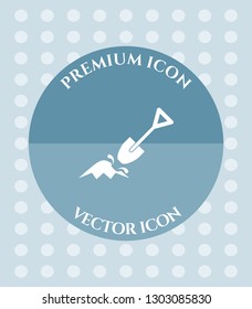 Shovel Icon for Web. Application, Software & Graphic Design.