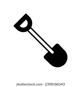 icono de pala con ilustración de material vectorial de fondo blanco