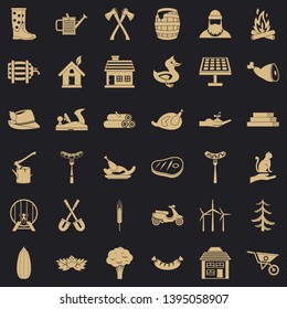 Shovel icons set. Simple style of 36 shovel vector icons for web for any design