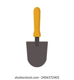 Shovel illustrated on white background