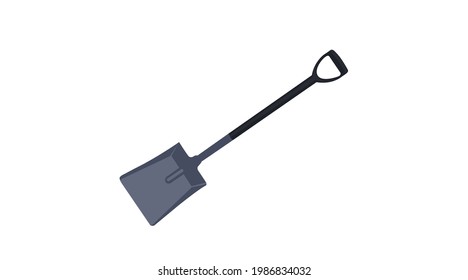 Shovel Illustration. Vektorgrafik einzeln auf einer Schaufel